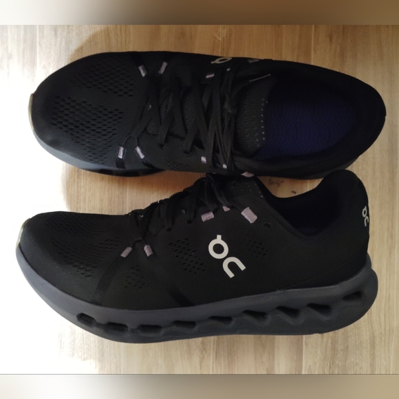 On Running Cloudtec Phase Black Athletic Running Shoes - Picture 4 of 11